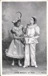 CPA Fantaisie Pierrot Pierrots Jane Breuil et Rex 