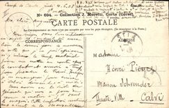 Vintage Postcard Tree under wood of holm oaks