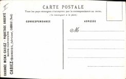 Vintage Postcard Fantasy Thought Flowers and violets