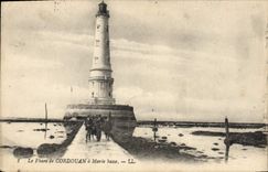 CPA Phare de Cordouan a maree basse