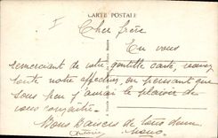 Vintage Postcard Headlight St Martin Ile de Ré the public garden and the headlight