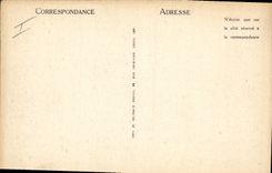 Vintage Postcard Headlight of the Curved Surroundings of Royan