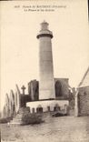 Vintage Postcard Headlight and the ruins Points St Mathieu