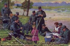 CPA Militaria Sur l'Yser Femme faisant la cuisine des Belges 