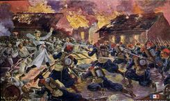 CPA Militaria Bataille de la Marne Les Turcos a Germigny L'Eveque 