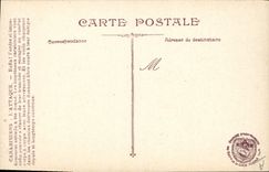 Vintage Postcard Militaria Police officer the attack