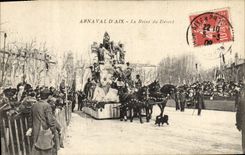 Vintage Postcard Carnival of Aix Aix in Provence the queen of the desert