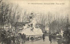 CPA Carnaval XXII Aix en Provence Tous en l'air Aviation 