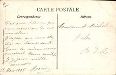 Vintage Postcard Carnival XX Aix in Provence The laitGros fire Telegraph