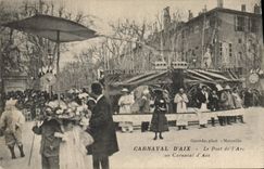 Vintage Postcard Carnival of Aix the bridge of the Arc to the carnival of Aix Aix in Provence