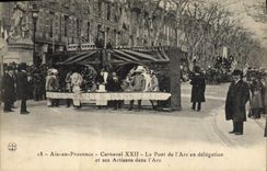 CPA Carnaval XXII Le Pont de l'Arc en delegation et ses artisans dans l'ARc Aix en Provence 