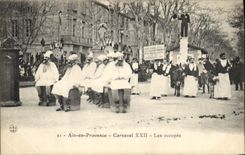 Vintage Postcard Carnaval XXII occupy Them Aix in Provence