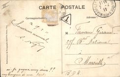 Vintage Postcard Carnival of Nice XXXIX Tank of Mrs. Carnaval