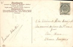 Vintage Postcard Fantaisie Flowers Horseshoe Ancre