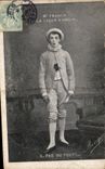Vintage Postcard Pierrot Pierrots Mr. Franck Lesson of love