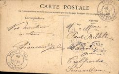 Vintage Postcard Pierrot Pierrots Mr. Franck Lesson of love