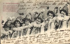 Vintage Postcard Pierrot Small Pierrots Polichinelles