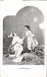 Vintage Postcard Pierrot Pierrots Children the declaration