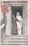 Vintage Postcard Pierrot and the beggar Pierrots