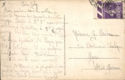 Postal Árbol St Palacio sobre Mar Carretera de la cornisa