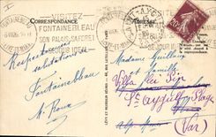 Postal Árbol Taladro de Fontainebleau Carretera Louis Philippe