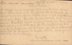 Vintage Postcard Headlight Ile de Ré Headlight of the whales