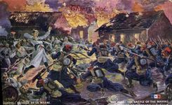 Vintage Postcard Militaria Bataille of the Marne the turcos has Germigny the Bishop