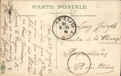 Vintage Postcard Militaria Infantry Musicians preparing for the concert Coppers Saxophone Tuba