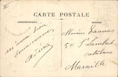 Postal Carnaval XXII Aix en Provence Pierrot aviador o el sueño imposible Luna Aviación