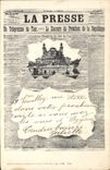 Vintage Postcard Fantasy Newspapers Newspaper the Press Trocadero Paris SIGNAL