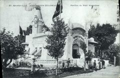 CPA Journaux Journal Marseille Exposition Coloniale Pavillon du Petit Marseillais