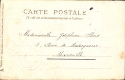 Postal Fantasia Flores Tréboles Jabalí