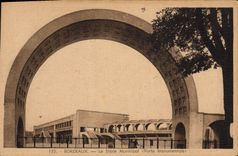 CPA Bordeaux Le stade municipal Porte monumentale