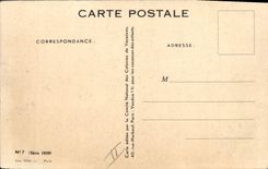 Vintage Postcard Children Colonies the re-entry of the hays donkey Mule