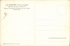 Vintage Postcard Children Colonies drudgeries of district Street of Bercy Paris 12th Edges of the Lake Leman 1915