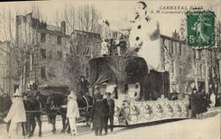 Vintage Postcard Pierrot Pierrots Carnival of Aix Aix in Provence