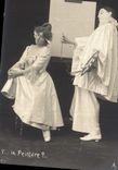 Vintage Postcard Pierrot Pierrots painting?