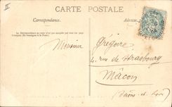 Postal Árbol Nerac la Garenne los dos olmillos plantas por Enrique IV y Margarita de Valois