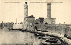 Vintage Postcard Headlight This At the end of the Mole the headlight St louis and the observatory