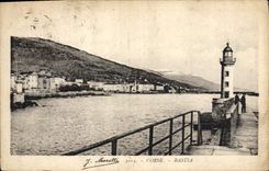 Corsica Vintage Postcard Headlight Bastia