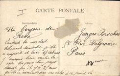 Vintage Postcard Boulogne Headlight on Sea the wave which breaks