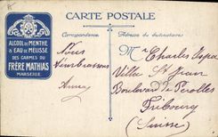 Vintage Postcard Militaria Chasseurs touches bottoms Belgian With the flag