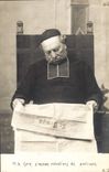 CPA Fantaisie Journaux Journal Le Temps Pretre