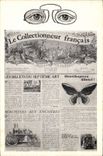 CPA Fantaisie Journaux Journal Le Collectionneur Francais Papillon Machines aux encheres 