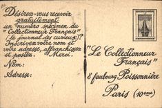 CPA Fantaisie Journaux Journal Le Collectionneur Francais Papillon Machines aux encheres 