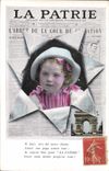 CPA Fantaisie Journaux Journal La Patrie Enfant Paris Arc de Triomphe