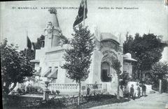 CPA Journaux Journal Marseille Exposition coloniale Pavillon du Petit Marseillais