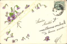 CPA Fantaisie Fleurs 