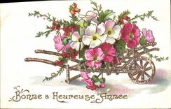 CPA Fantaisie Fleurs 