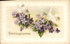 CPA Fantaisie Fleurs Colombes